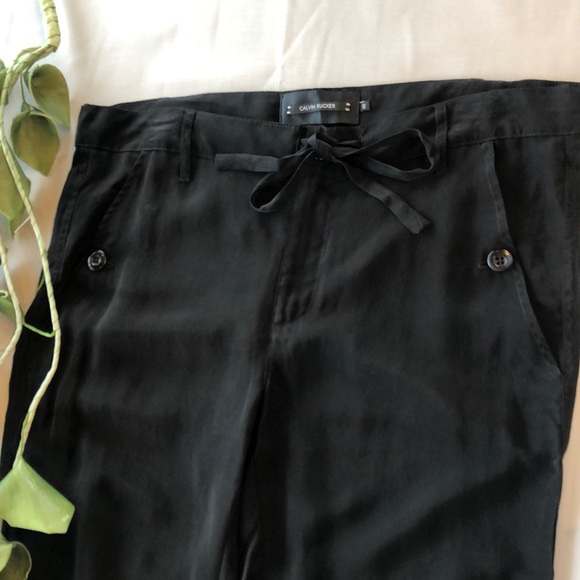 Calvin Rucker S’What I Like cropped pant ruffle 10 - Picture 4 of 6